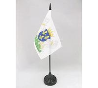 AZ FLAG Bandiera Da Tavolo Stemma Regno Di Francia Carlo Vii 15X10Cm - Piccola Bandierina Reale Francese Charles Vii 10 X 15 Cm