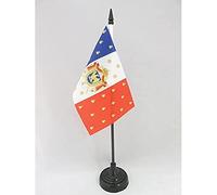 AZ FLAG Bandiera Da Tavolo Stendardo Di Napoleone Iii 15X10Cm - Piccola Bandierina Blasone Francia - Secondo Impero Francese 10 X 15 Cm