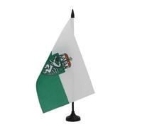 AZ FLAG - Bandiera da tavolo Stiria 21 x 14 cm - Piccola bandiera da scrivania in 100% poliestere con asta da 25 cm e base in plastica nera