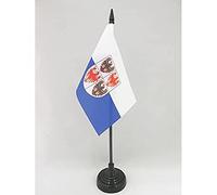 AZ FLAG Bandiera Da Tavolo Trentino-Alto Adige 15X10Cm - Piccola Bandierina Trentina - Regione Italia 10 X 15 Cm