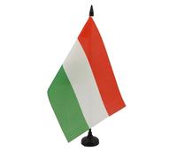 BANDIERA DA TAVOLO UNGHERIA 21x14cm - PICCOLA BANDIERINA UNGHERESE 14 x 21 cm - AZ FLAG