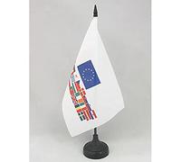 AZ FLAG Bandiera Da Tavolo Unione Europea 28 Stati Membri 21x14 cm - Piccola Bandierina Paesi Ue 14 x 21 cm