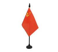 BANDIERA DA TAVOLO URSS 15x10cm - PICCOLA BANDIERINA ROSSA COMUNISTA - RUSSIA 10 x 15 cm - AZ FLAG