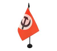 BANDIERA DA TAVOLO URSS PARTITO NAZIONAL BOLSCEVICO 21x14cm - PICCOLA BANDIERINA NAZIONALBOLSCEVISMO 14 x 21 cm - AZ FLAG