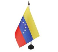 AZ FLAG Bandiera Da Tavolo Venezuela Antica 21x14 cm - Piccola Bandierina Venezuelana 14 x 21 cm