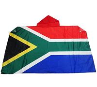 AZ FLAG - Bandiera del Sudafrica - 150 x 90 cm - Mantello bandiera sudafricana 100% poliestere con maniche integrate - Body Flag - 80 g