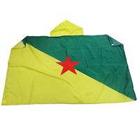 AZ FLAG - Bandiera della Guyana francese - 150 x 90 cm - Mantello bandiera della Guyana - Francia 100% poliestere con maniche integrate - Body Flag - 80 g