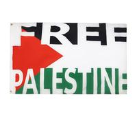AZ FLAG - Bandiera della Palestina libera - 1,9 x 1,5 m - Bandiera palestinese in poliestere 100D con due occhielli in metallo - Resistente allo sbiadimento - Colori vivaci - 150 x 90 cm