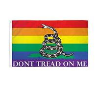 AZ FLAG Bandiera Don't Tread ON Me Arcobaleno 90x60cm - Bandiera Orgoglio Gay 60 x 90 cm