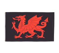 BANDIERA DRAGO DI GALLES NERO 150x90cm - BANDIERA GALLESE 90 x 150 cm - AZ FLAG