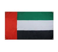 AZ FLAG Bandiera Emirati Arabi Uniti, 150 x 90 cm, con 4 occhielli, bandiera Emirati per balcone o parete