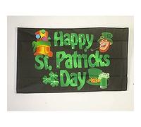 AZ FLAG Bandiera Felice Festa di San Patrizio 90x60cm - Bandiera Irlandese - Irlanda - Paddy's Day 60 x 90 cm
