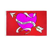 AZ FLAG Bandiera Felice Festa di San Valentino 150x90cm - Bandiera Happy Valentine's - Innamorati 90 x 150 cm