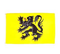 BANDIERA FIANDRE 90x60cm - BANDIERA REGIONE FIAMMINGA IN BELGIO 60 x 90 cm - AZ FLAG