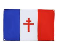 AZ FLAG Bandiera Francia libera 1940-1944 150x90 cm con 4 occhielli, Padiglione Francese Resistenza per balcone o parete