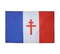 AZ FLAG Bandiera Francia Libera 1940-1944 90x60cm - Bandiera Movimento France Libre - DE Gaulle 60 x 90 cm Foro per Asta