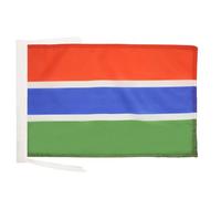 AZ FLAG Bandiera Gambia 45x30 cm - Bandierina Gambiana 30 x 45 cm Cordicelle