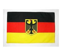 AZ FLAG - Bandiera Germania con Aquila - 150 x 90 cm - Bandiera tedesca 100% poliestere con occhielli metallici incorporati - Padiglione 110 g