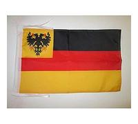 AZ FLAG Bandiera Germania Di Guerra 1848-1852 45x30 cm - Bandierina Tedesca 30x45 cm Cordicelle