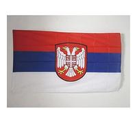AZ FLAG Bandiera Governo di SALVEZZA Nazionale di Serbia 90x60cm - Bandiera Serbia di NEDIC 60 x 90 cm Foro per Asta