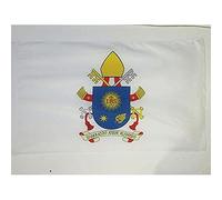 BANDIERA GRAN STEMMA DI PAPA FRANCESCO 90x60cm - BANDIERA PAPALE - VATICANO 60 x 90 cm foro per asta - AZ FLAG