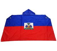 AZ FLAG Bandiera Haiti, 150 x 90 cm, mantello bandiera haitiana, 100% poliestere, con maniche integrate, body flag 80 g