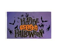 AZ FLAG Bandiera Happy Halloween Viola 90x60cm - Bandiera Halloween 60 x 90 cm