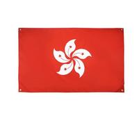 AZ FLAG Bandiera Hong Kong 150 x 90 cm con 4 occhielli, bandiera di Hong Kong per balcone o parete