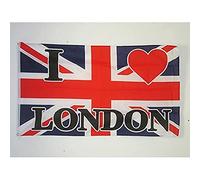 BANDIERA I LOVE LONDON 150x90cm - BANDIERA LONDRA - REGNO UNITO - UK 90 x 150 cm - AZ FLAG