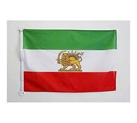 AZ FLAG Bandiera Iran Antica 90x60cm per Esterno - Bandiera IRANIANA 60 x 90 cm