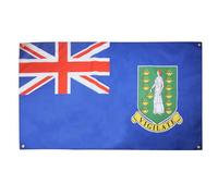 AZ FLAG Bandiera Isole Vergini Britanniche 150 x 90 cm con 4 occhielli, bandiera inglese per balcone o parete