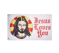 AZ FLAG Bandiera Jesus loves you 90x60 cm Poliestere 100D 2 Occhielli