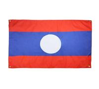 AZ FLAG Bandiera Laos 150 x 90 cm con 4 occhielli, bandiera Laosien per balcone o parete