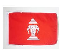 AZ FLAG Bandiera Laos Antica 45x30 cm - Bandierina Laotiana 30 x 45 cm Cordicelle