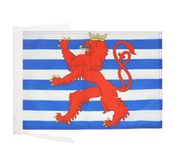 AZ FLAG Bandiera Lussemburgo Civile 45x30 cm - Bandierina Lussemburghese Con Leone 30 x 45 cm Cordicelle