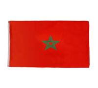 AZ FLAG - Bandiera Marocco - 90 x 60 cm - Poliestere leggero - Bandiera marocchina con occhielli metallici incorporati - 40 g