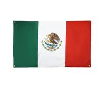 AZ FLAG Bandiera Messico 150 x 90 cm con 4 occhielli, bandiera messicana per balcone o parete