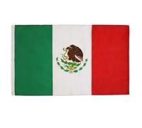 AZ FLAG - Bandiera Messico Premium - 150 x 90 cm - Bandiera messicana cucita e ricamata nylon 200 D con occhielli metallici incorporati - 200 g