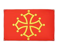 AZ FLAG Bandiera Midi-Pirenei - Occitania, 150 x 90 cm, con 4 occhielli, per balcone o parete