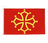 AZ FLAG Bandiera Midi-Pirenei - OCCITANIA 150x90cm - Gran Bandiera Midi-PYRÉNÉES - OCCITANIE in Francia 90 x 150 cm Poliestere Leggero - Bandiere