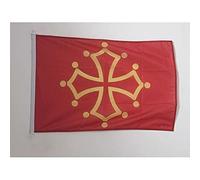 AZ FLAG Bandiera Midi-Pirenei - OCCITANIA 90x60cm per Esterno - Bandiera Midi-PYRÉNÉES - OCCITANIE in Francia 60 x 90 cm