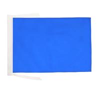 AZ FLAG Bandiera Monocolore Azzuro 45x30cm - BANDIERINA AZZURA 30 x 45 cm cordicelle