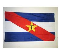 BANDIERA MOVIMENTO DI LIBERAZIONE NAZIONALE TUPAMAROS DELL'URUGUAY 150x90cm - BANDIERA MLN 90 x 150 cm foro per asta - AZ FLAG