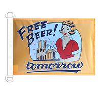 AZ FLAG Bandiera Nautica Birra gratuita 45x30 cm Anelli Plastica