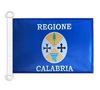 AZ FLAG Bandiera Navale Calabria 45x30cm - Bandiera Maritima Calabrese - Regione Italia 30 x 45 cm speciale Nautismo, Padiglione Nautico