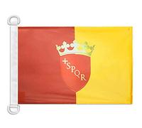 AZ FLAG Bandiera Navale Città Di Roma Con Stemma 45x30cm - Bandiera Maritima Romana Con Blasone 30 x 45 cm speciale Nautismo, Padiglione Nautico