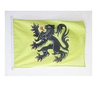 AZ FLAG Bandiera Navale Fiandre 45x30cm - Bandiera Maritima Regione Fiamminga In Belgio 30 x 45 cm speciale Nautismo, Padiglione Nautico