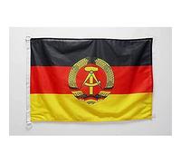AZ FLAG Bandiera Navale Germania Est 45x30cm - Bandiera Maritima Repubblica Democratica Tedesca - Rda 30 x 45 cm speciale Nautismo, Padiglione Nautico