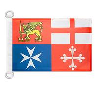 AZ FLAG Bandiera Navale Italia Quattro Repubbliche Marinare 45x30cm - Bandiera Maritima Italiana 30 x 45 cm speciale Nautismo, Padiglione Nautico
