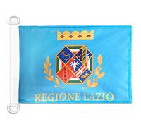AZ FLAG Bandiera Navale Lazio 45x30cm - Bandiera Maritima Laziale - Regione Italia 30 x 45 cm speciale Nautismo, Padiglione Nautico